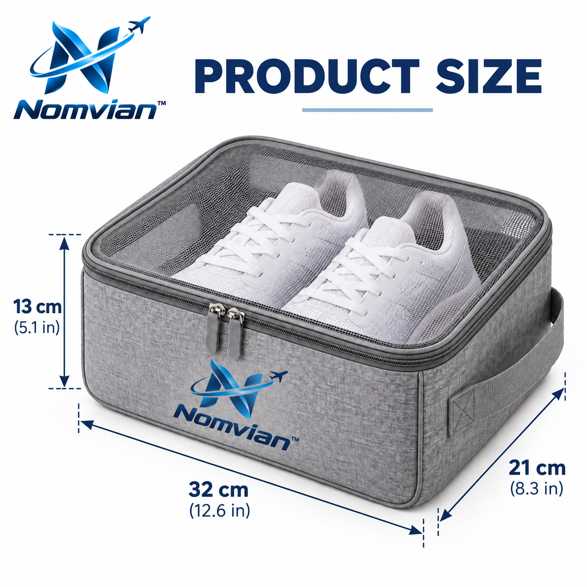 Nomvian™ ShoeGuard Travel Bags – Breathable Shoe Storage Bags for Travel, Closet Organization & Everyday Protection