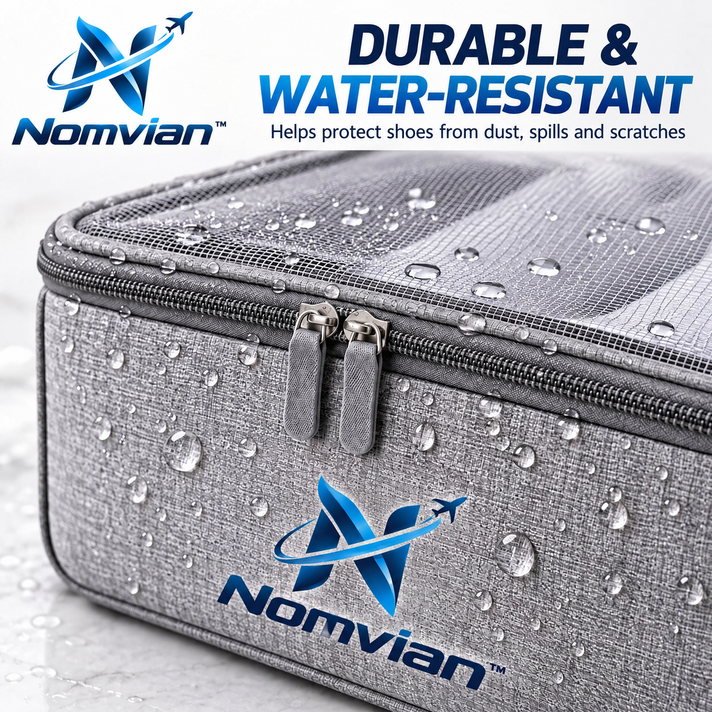 Nomvian™ ShoeGuard Travel Bags – Breathable Shoe Storage Bags for Travel, Closet Organization & Everyday Protection