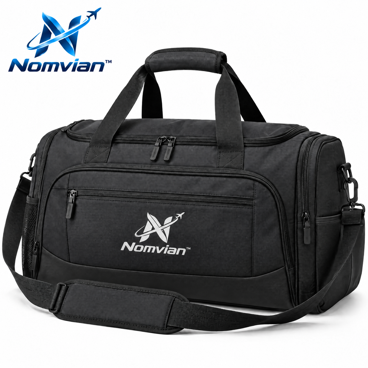 Nomvian™ Weekend Escape Travel Bag – Spacious Carry-On Duffel Bag for Short Trips, Gym, Business Travel & Everyday Adventures