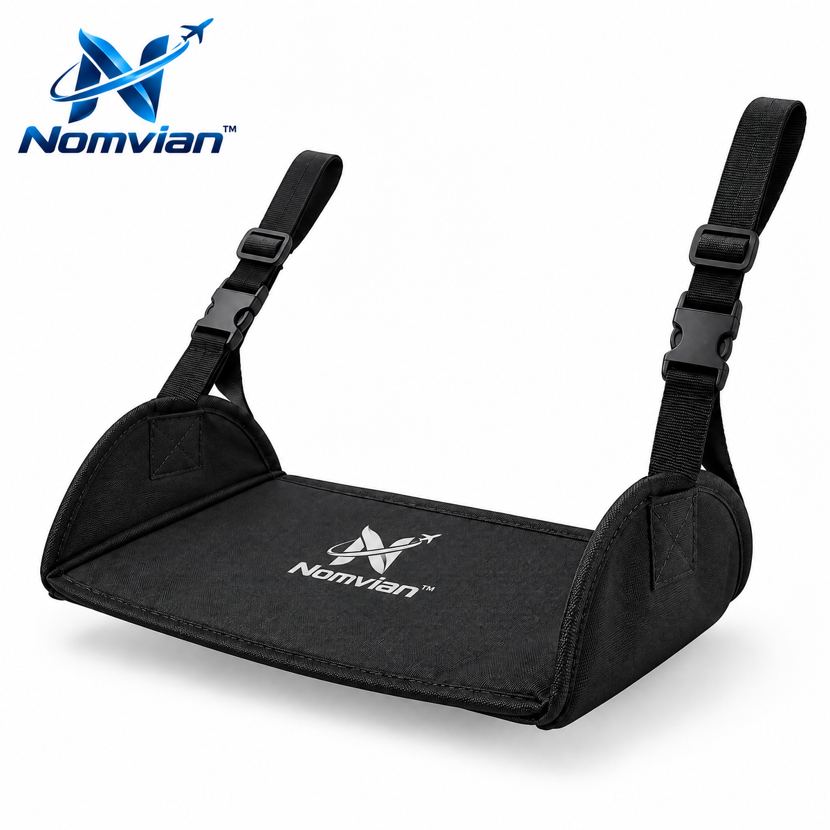 Nomvian™ FlexStep Portable Foot Rest – Adjustable Travel Foot Stool for Flights, Office, Home & Everyday Comfort