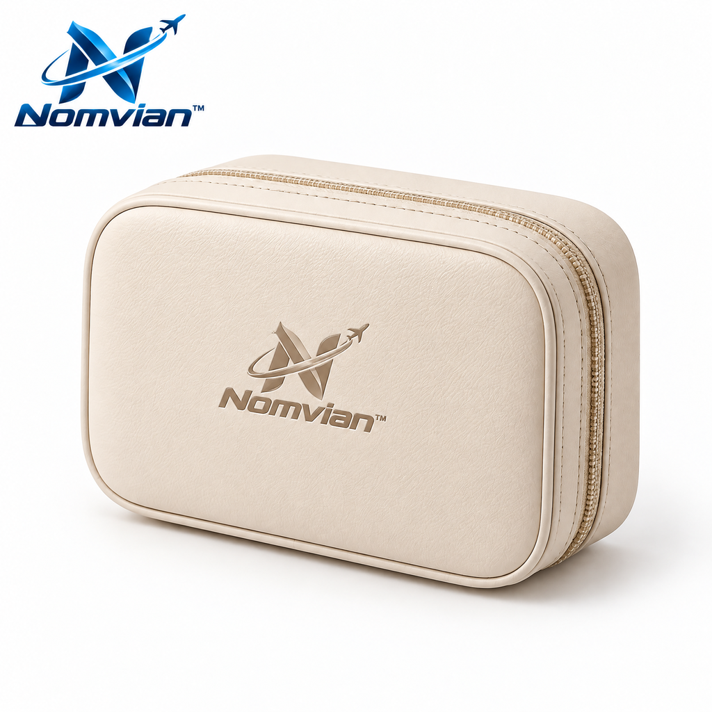 Nomvian™ JewelryMate Travel Case – Compact Jewelry Organizer Box for Rings, Earrings, Necklaces & Everyday Accessories