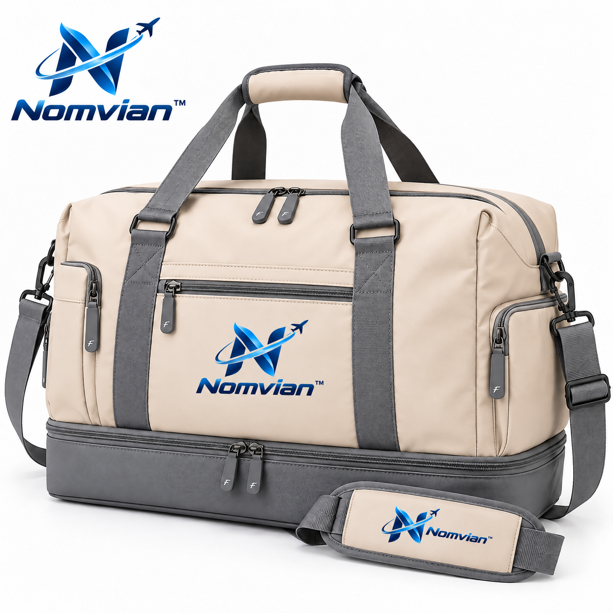 Nomvian™ ExpandGo Travel Bag – Expandable Duffel Bag with Extra Capacity for Weekend Trips, Vacations, Gym & Daily Carry