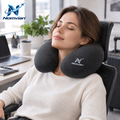 Nomvian™ CloudRest Travel Pillow – Ergonomic U-Shaped Neck Pillow for Flights, Road Trips, Office Rest & Everyday Comfort