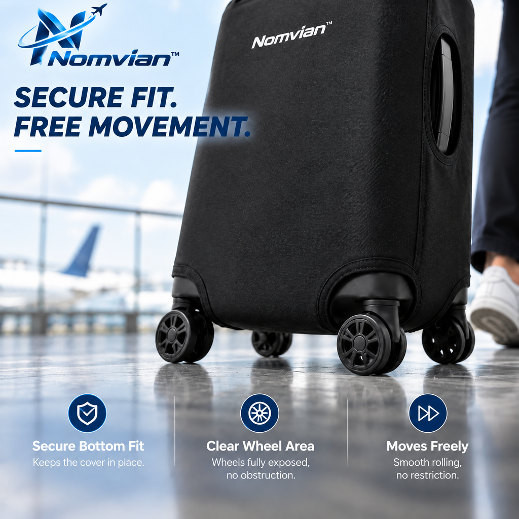 Nomvian™ TravelEase Foot Hammock – Portable Under Desk Foot Rest for Flights, Office, Home & Long-Distance Travel